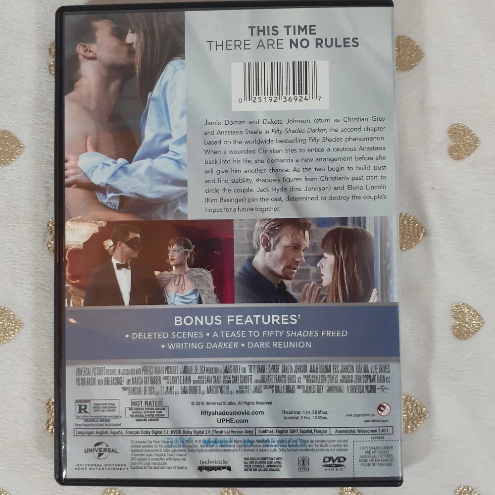 📀📼 10/$25 Fifty Shades Darker DVD - Picture 3 of 3